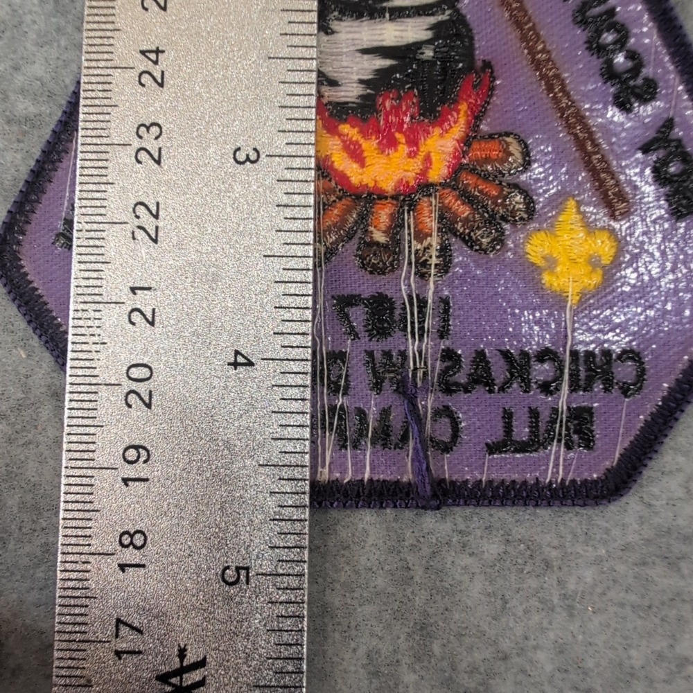 1987 Chickasaw District Fall Camporee Boy Scouts Patch Pioneers of Tomorrow BSA - Picture 3 of 3